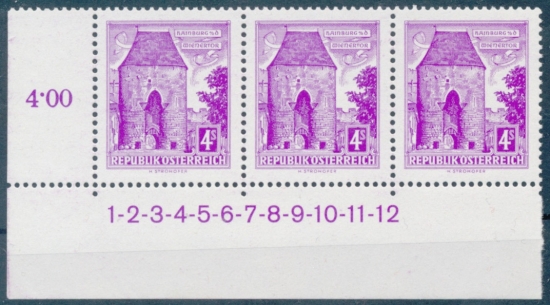 Briefmarke mit Symbolzahl(en)